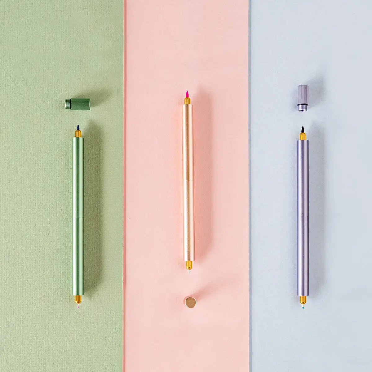 Lumos Pro - Refillable Multi-Tip Pen, Rose Gold, Duo Tip
