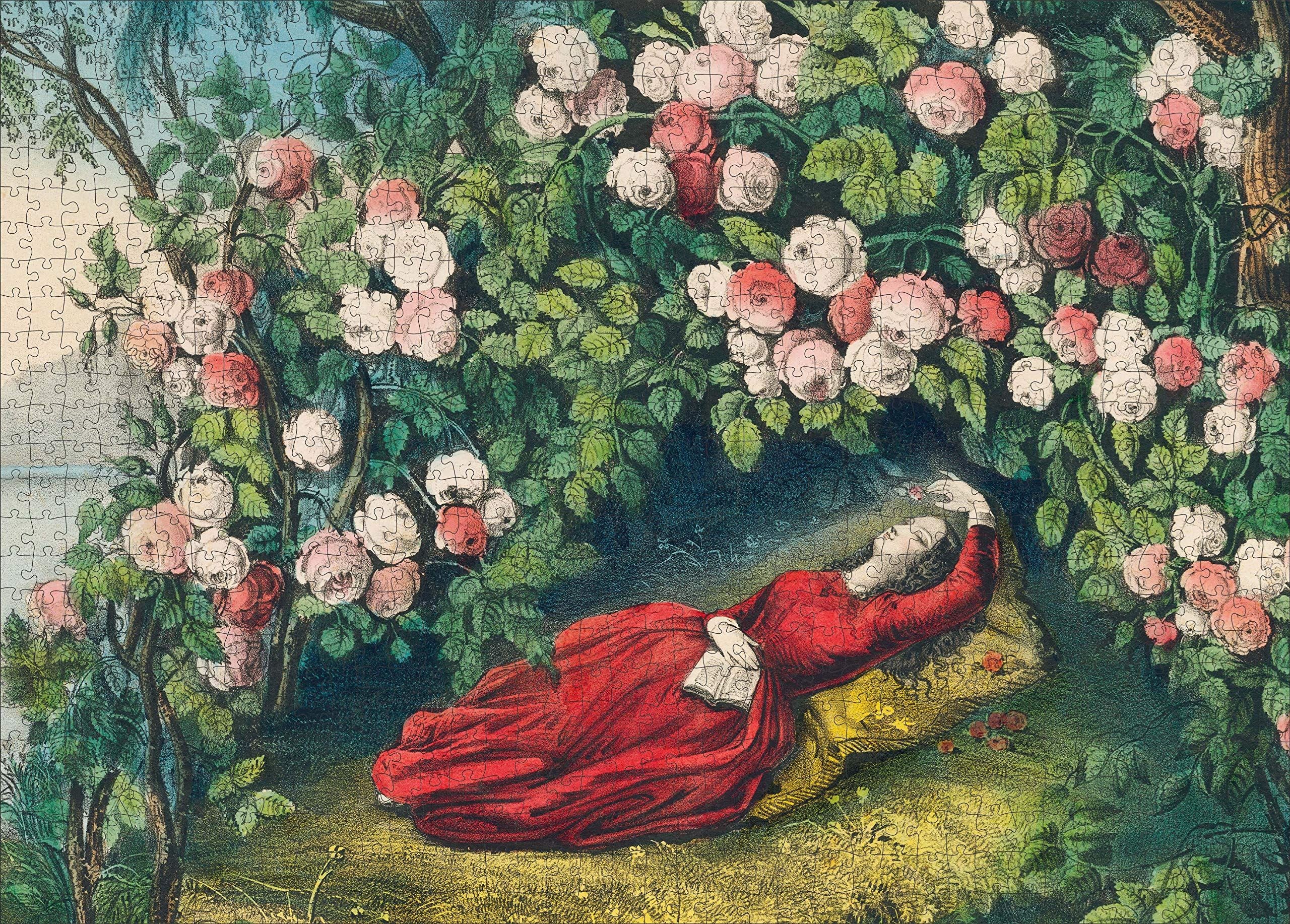 JOHN DERIAN BOWER OF ROSES JIGSAW PUZZLE