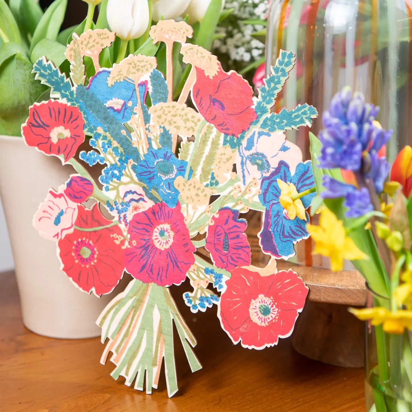 Poppy Bouquet Wreath
