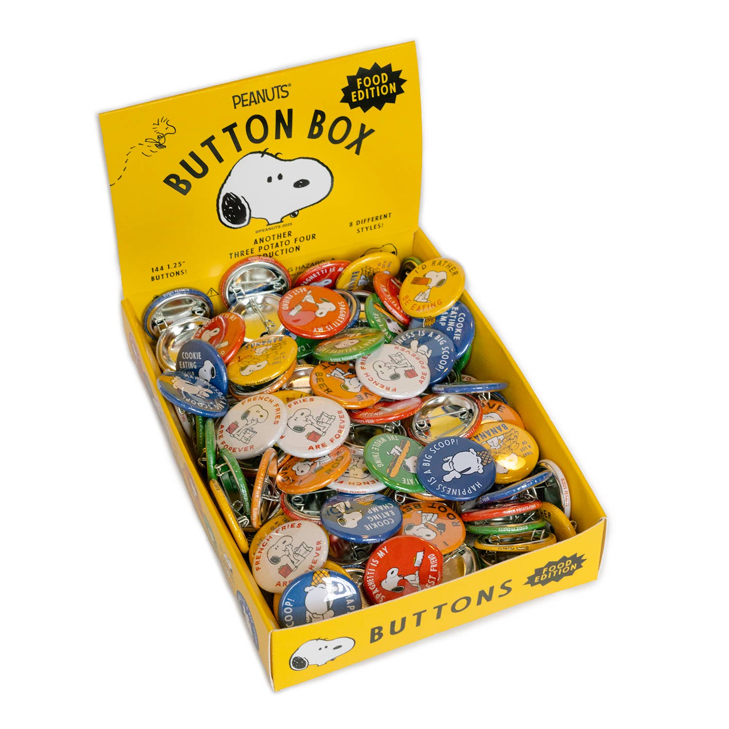 3P4 x Peanuts® - Snoopy Button Box (Food Edition)