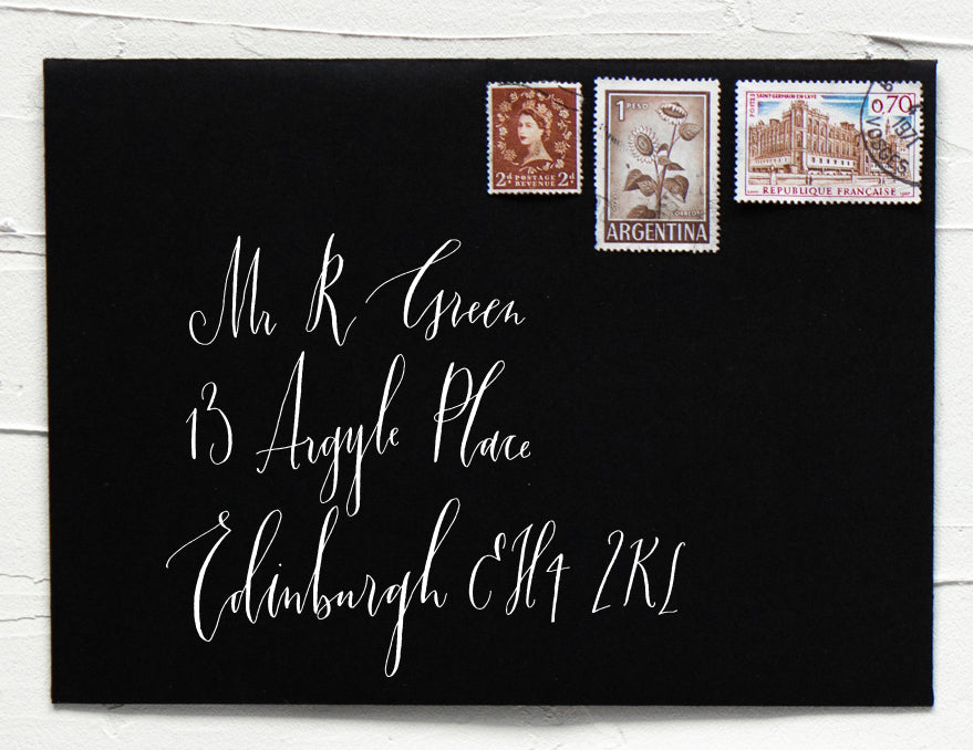 Envelope Calligraphy